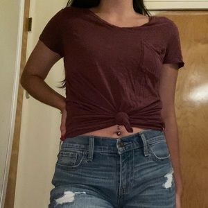 Super Soft Mossimo Maroon Shirt